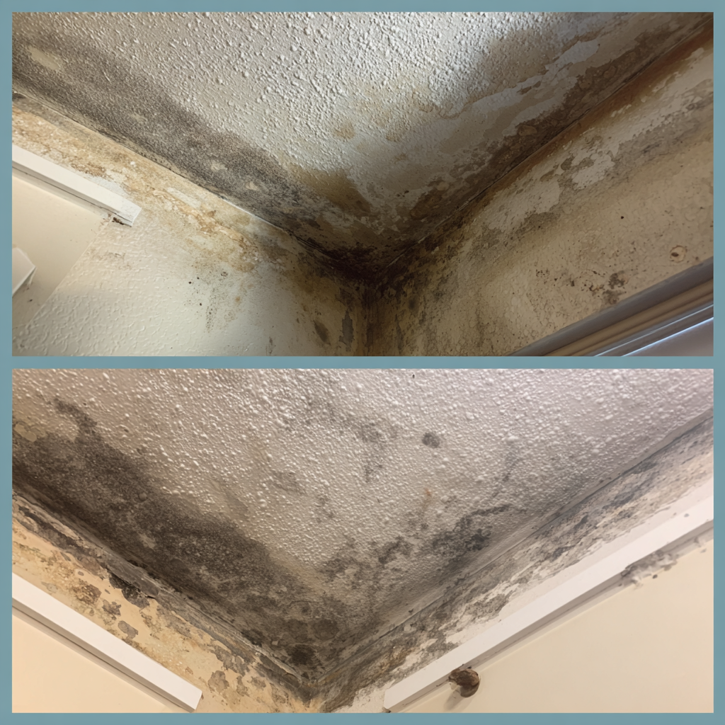 Mold removal and cleaning process